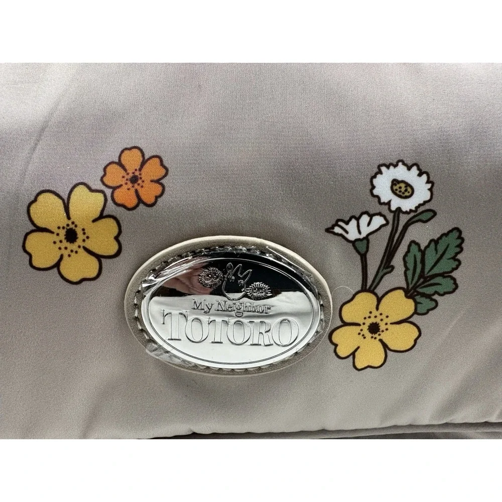 Studio Ghibli‎ My Neighbor Totoro Floral Hobo Bag Satin Anime Purse NWT